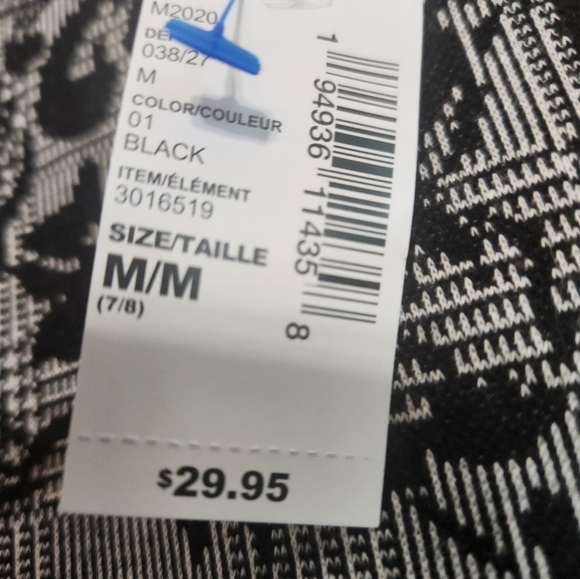 Girls Size 7 8 CHILDRENS PLACE Dress Long Sleeve Black Floral Plaid CASUAL New - Picture 6 of 12